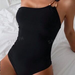 One piece black bathing suit - NWT